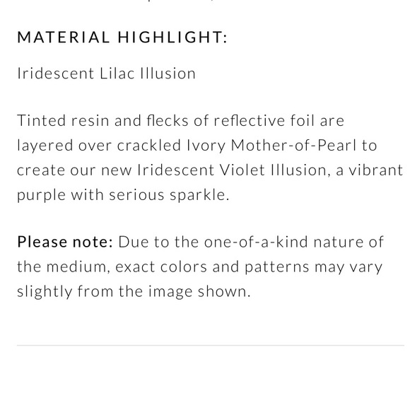 RARE! Kendra Scott Iridescent Lilac Illusion Ryane - Picture 8 of 8